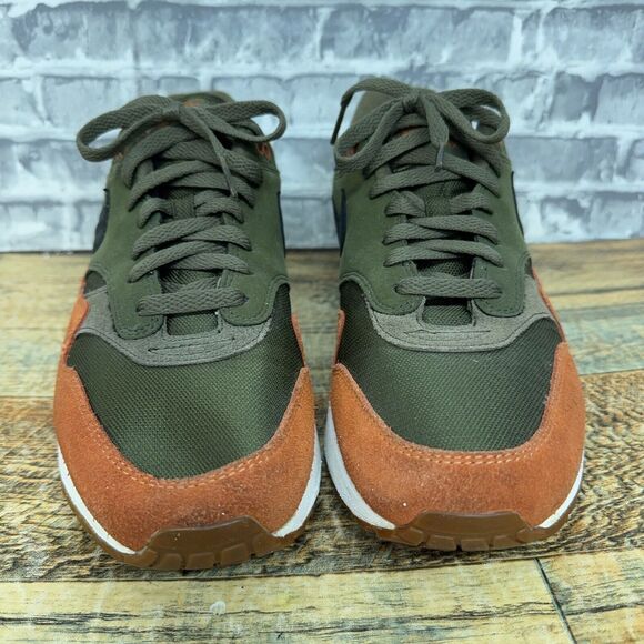 Nike Air Max 1 Olive Canvas Russet Green Orange AH8145-301 Mens Size 10 2018 - Picture 3 of 11